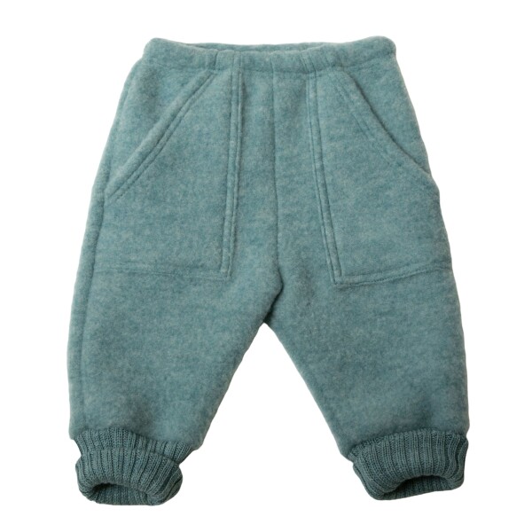 Baggy Hose Soft Wolle aqua melange - 80