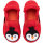 Hausschuhe Wolle smiley penguin rot - 26
