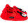 Hausschuhe Wolle smiley penguin rot - 26