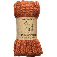 Kinderpulswärmer Alpaka papaya