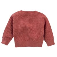 Baby-Strickjacke himbeerrot melange - 74/80