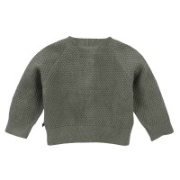 Baby-Strickjacke khaki melange - 74/80