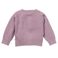 Baby-Strickjacke flieder melange - 62/68