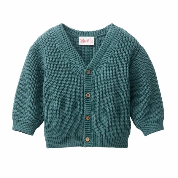 Baby-Strickjacke eukalyptus - 86/92