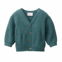 Baby-Strickjacke eukalyptus - 86/92