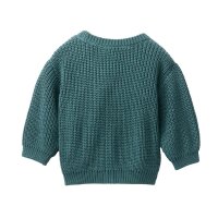 Baby-Strickjacke eukalyptus - 86/92