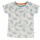 T-Shirt m. Print Whales Turquoise - 110