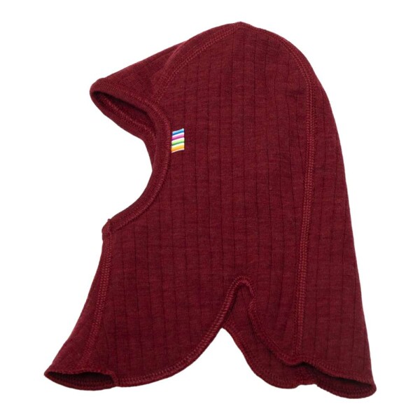 Basic Schalmütze Wolle bordeaux - 50