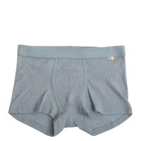 Boxershorts Wolle/Seide Ripp denimblau