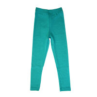 Leggings Wolle/Seide eisvogel