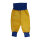 Kinder-Pumphose lang Cord gelb/navy