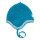 Wollfleece Mütze Mini petrol - 38
