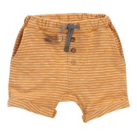 Baby-Shorts geringelt honiggelb - 86/92