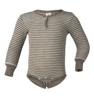 Body Langarm Wolle/Seide walnuss/natur