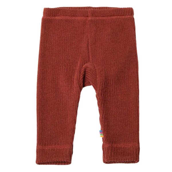 Strick-Leggings Wolle chili rot - 80