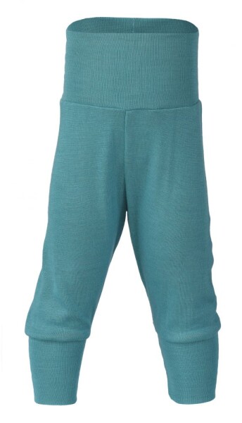 Baby-Hose Wolle/Seide eisvogel