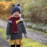 Schal Wolle/Seide burgundy