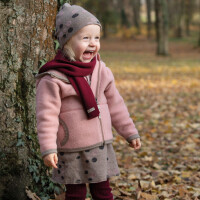 Schal Wolle/Seide burgundy