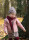 Schal Wolle/Seide burgundy