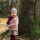 Schal Wolle/Seide burgundy
