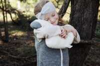 Strick-Stirnband Cashmere Kinder rose - Onesize