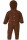 Overall Wollfleece mit Kapuze zimt melange - 74/80