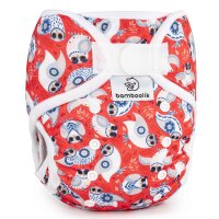 Pocketwindel DUO Klett ohne Einlage Eulen - Onesize