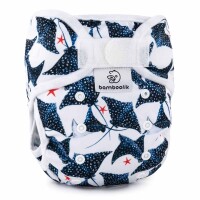 Pocketwindel DUO Klett ohne Einlage Rochen - Onesize