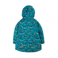 Explorer Winterjacke Regenbogen-Wal petrol