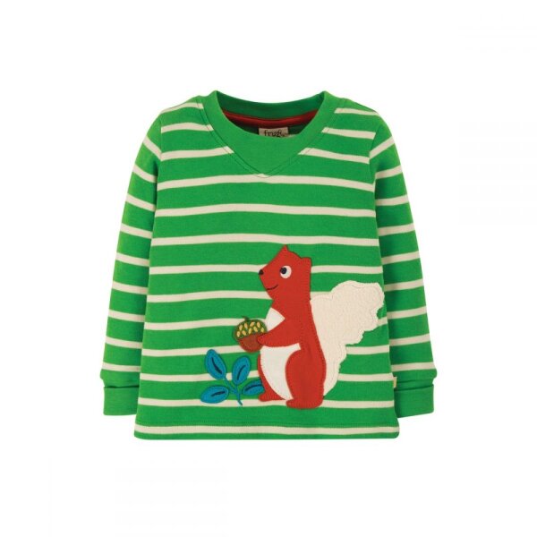 Easy On Top Shirt langarm Eichhörnchen grün