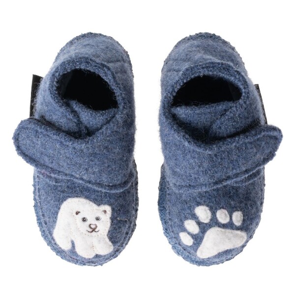 Hausschuhe Little Polar Bear blau
