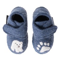 Hausschuhe Little Polar Bear blau