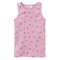 Unterhemd Katzen mauve - 122/128