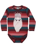 Langarmbody Prinzessin Freja Streifen rose-petrol