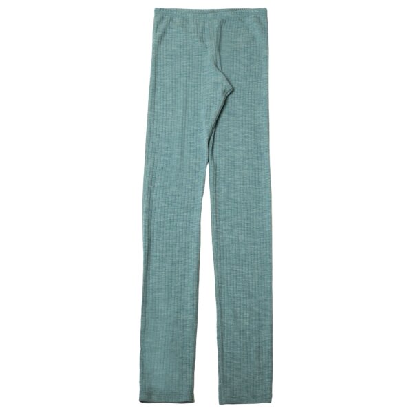 Basic Leggings Wolle aqua melange - XS