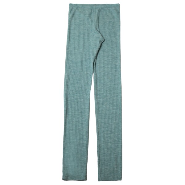 Basic Leggings Wolle aqua melange - M
