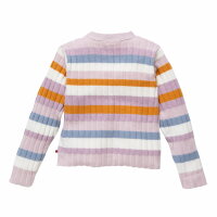 Strickjacke bunt geringelt pastell - 98/104