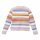 Strickjacke bunt geringelt pastell - 98/104