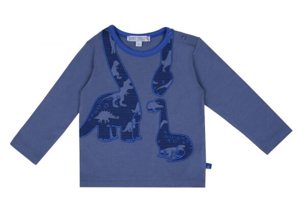 Shirt Langarm Dino taubengrau