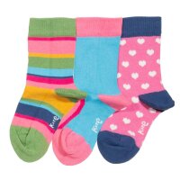 Socken Herzchen bunt 3er-Pack