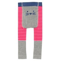 Strickleggings Pet Pals geringelt grau-pink