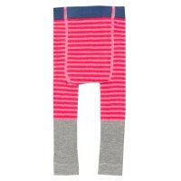 Strickleggings Pet Pals geringelt grau-pink