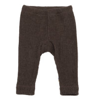 Strick-Leggings Wolle dunkelbraun - 110