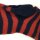 Ringelsocke Wolle marine-rot
