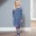 Tellerkleid Regenbogen-Weltall blau
