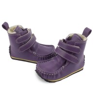 Winterstiefel Yeti Wollfleece Klett Purple