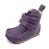 Winterstiefel Yeti Wollfleece Klett Purple