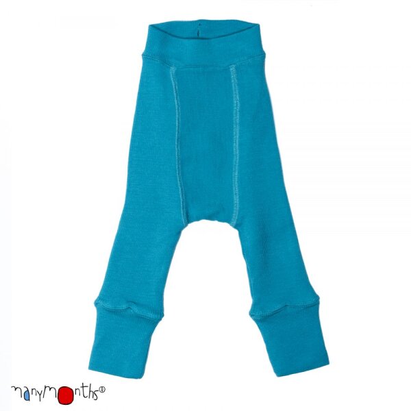 Manymonths Wool Longies Royal Turquoise