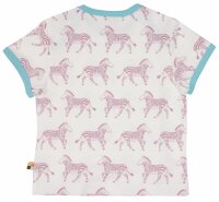 T-Shirt m. Print Zebras aster - 74/80