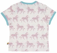 T-Shirt m. Print Zebras aster - 86/92